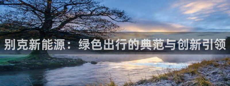 网站新宝GG:别克新能源:绿色出行的典范与创新引领