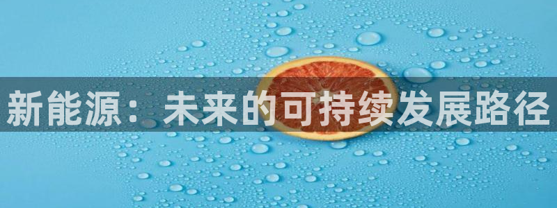 新宝gg会员:新能源:未来的可持续发展路径