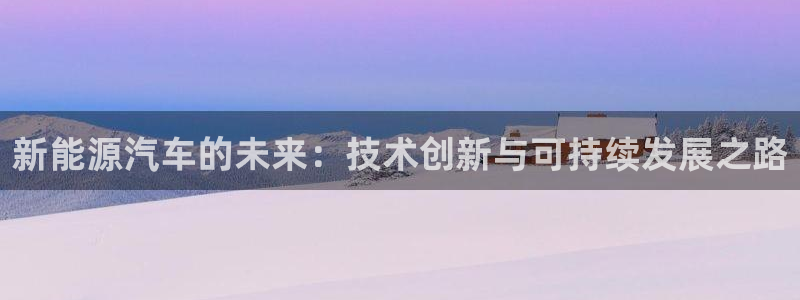 新宝gg申请账号：新能源汽车的未来：技术